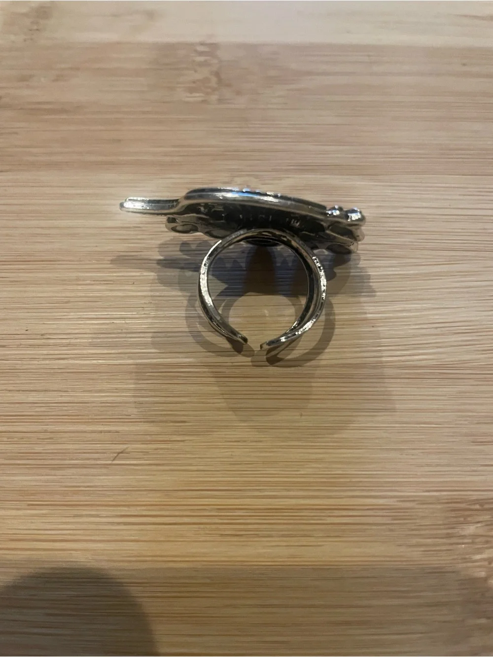 Silver Armadillo ring with Turquoise Stones